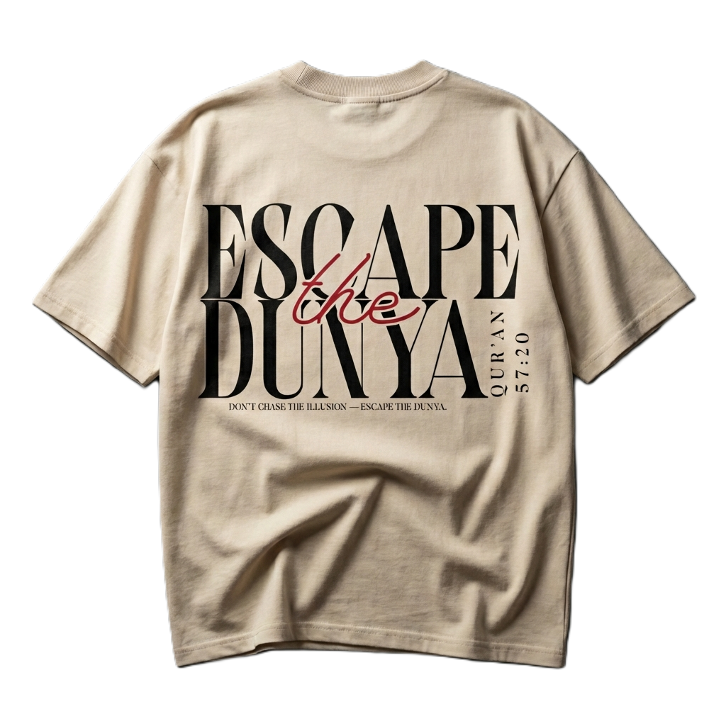 Escape the Dunya - Organic Oversized Shirt