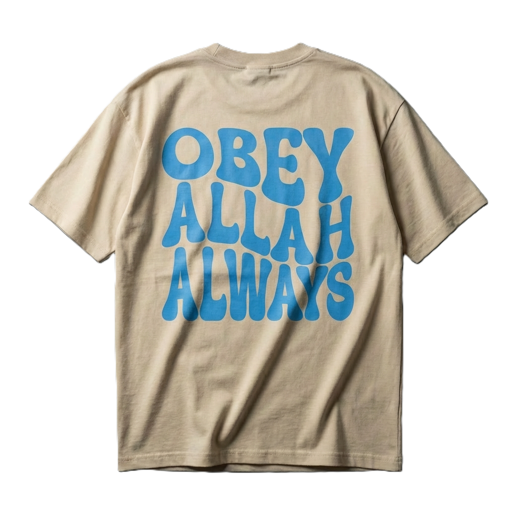 Obey Allah always - Organic Oversize Shirt